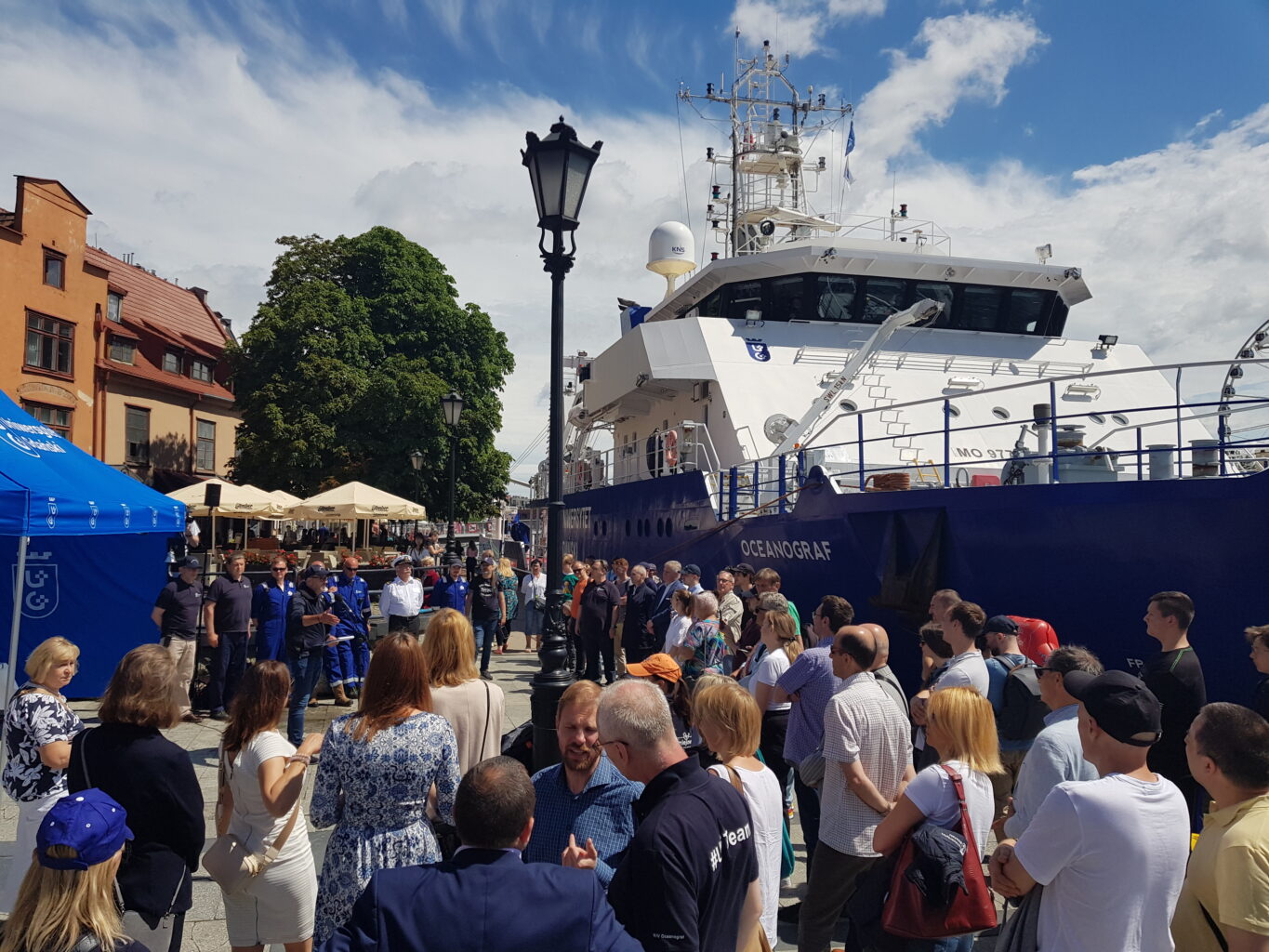 Uroczystość powitania „Oceanografa”
po powrocie do Gdańska z rejsu SEA-EU
Fot. Agata Myszka