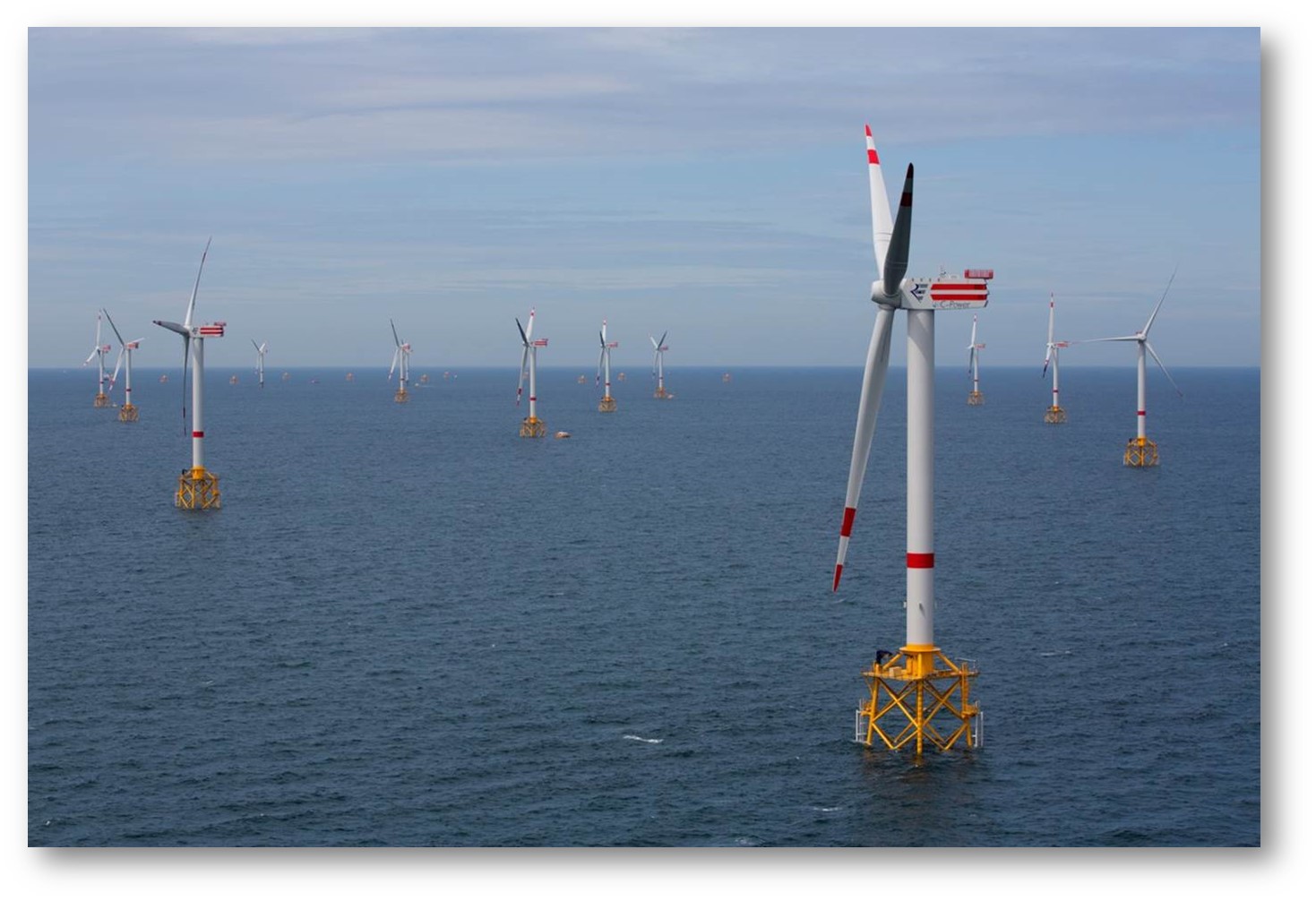 Morska farma wiatrowa offshore (za zgodą C-Power N.V.) (Fot. Tom D'Haenes).