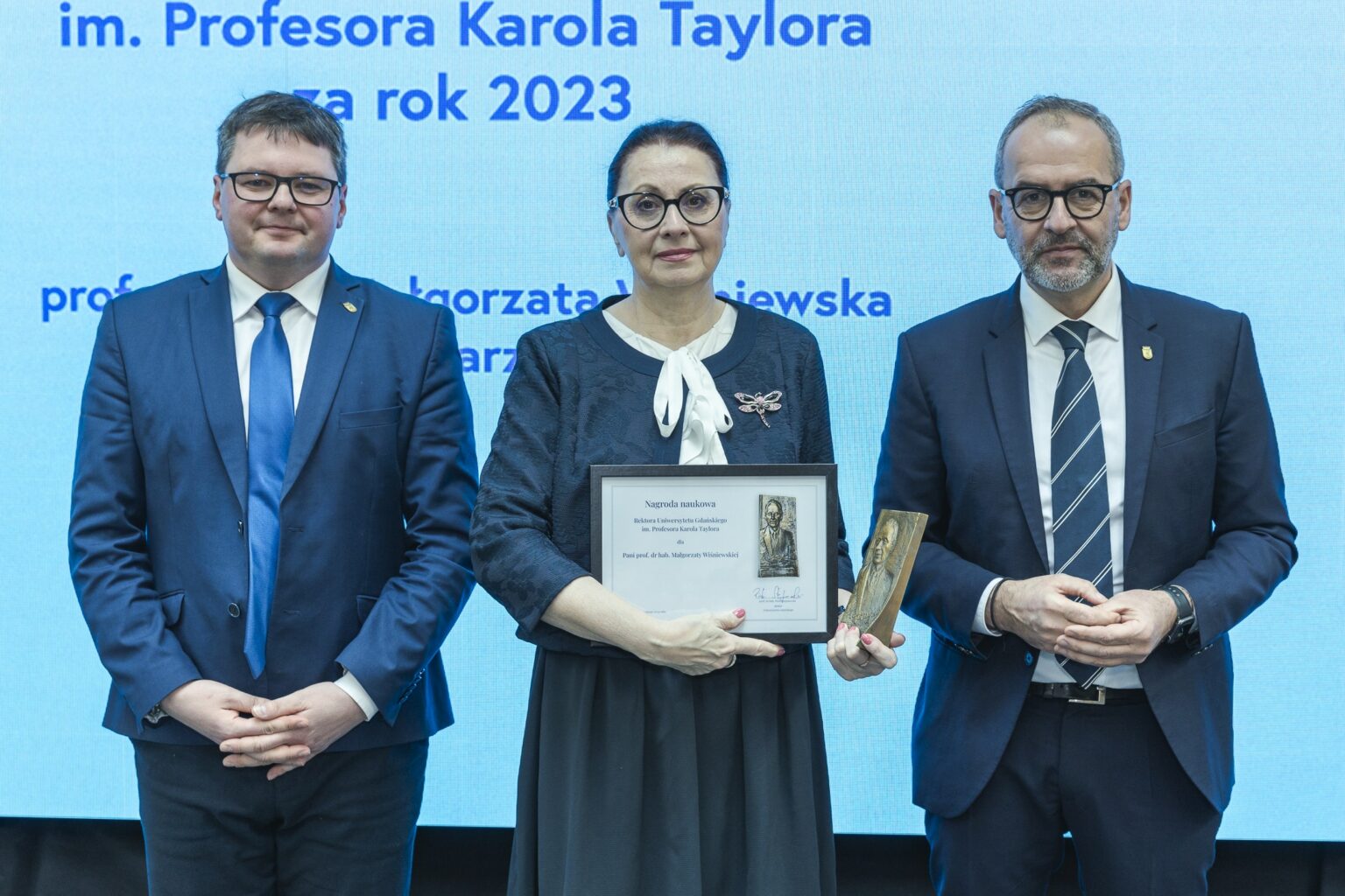 Wręczenie Nagród Naukowych im. prof. Karola Taylora
(Fot. Alan Stocki/UG).