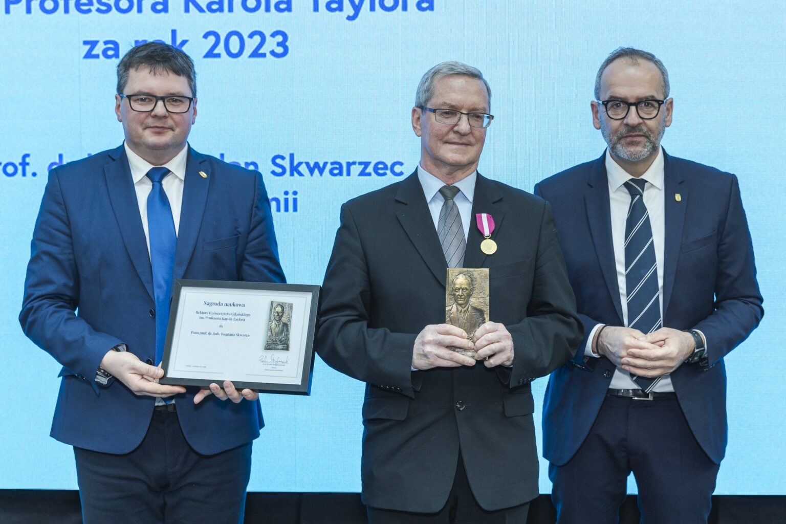 Wręczenie Nagród Naukowych im. prof. Karola Taylora
(Fot. Alan Stocki/UG).