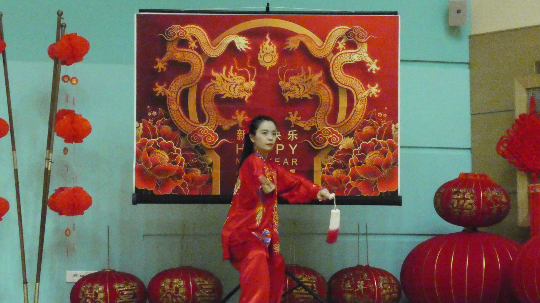 Pokaz sztuk walki wushu „Kwintesencja Chin” 
(Fot. Bartosz Kaźmierczak).