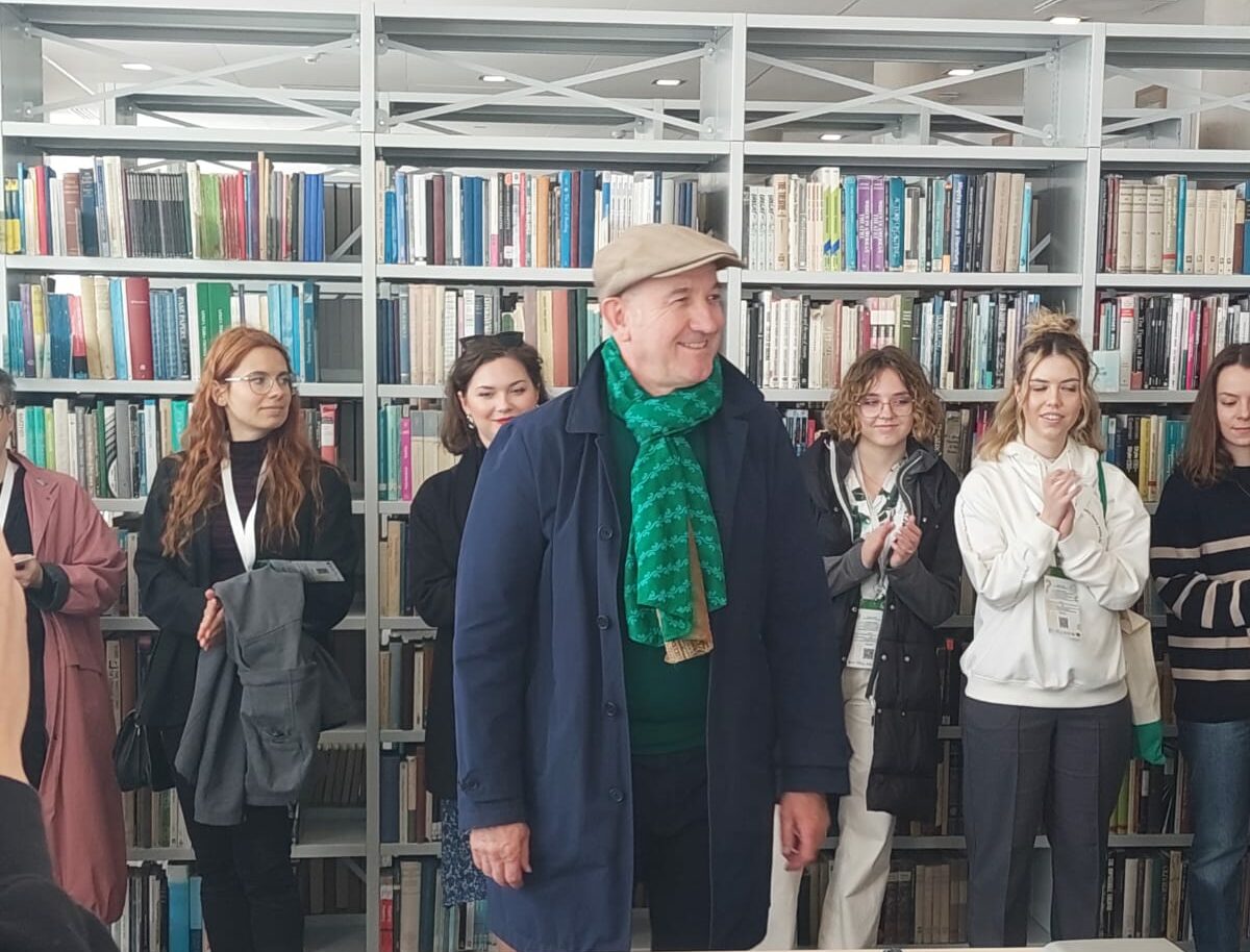 Philippe Claudel, wybitny francuski artysta, z wizytą w Bibliotece Neofilologicznej UG (Fot. Aleksandra Marcinkowska).
