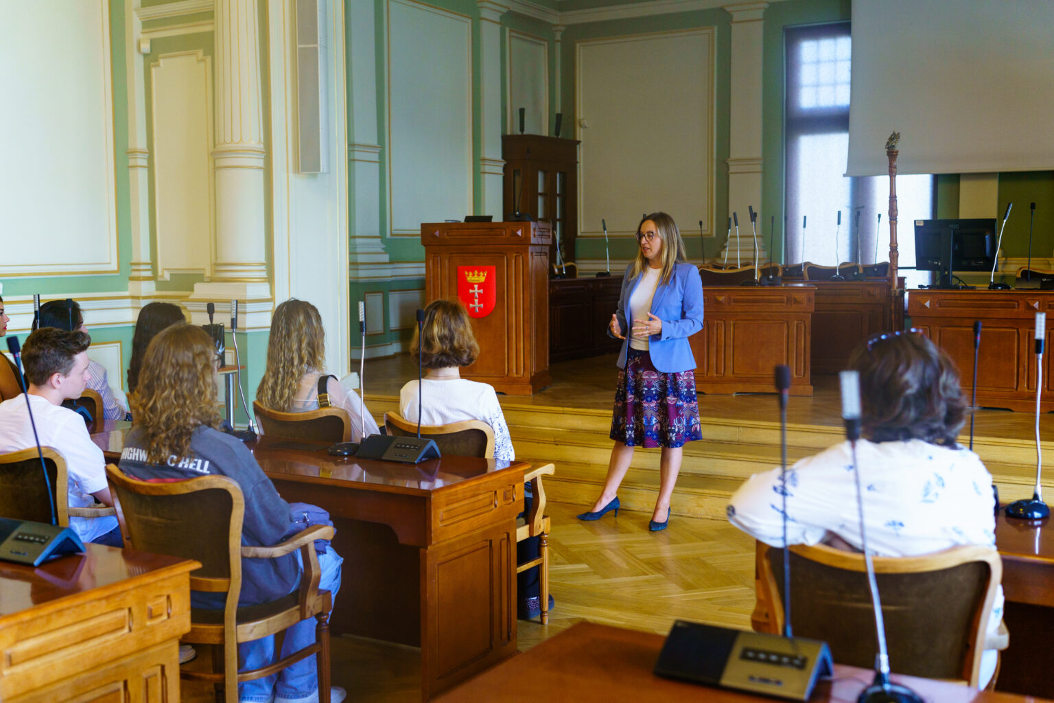 Letnia Szkoła Promocji Wartości Demokratycznych, 
spotkanie z Agnieszką Owczarczak
(Fot. archiwum CASiD).
