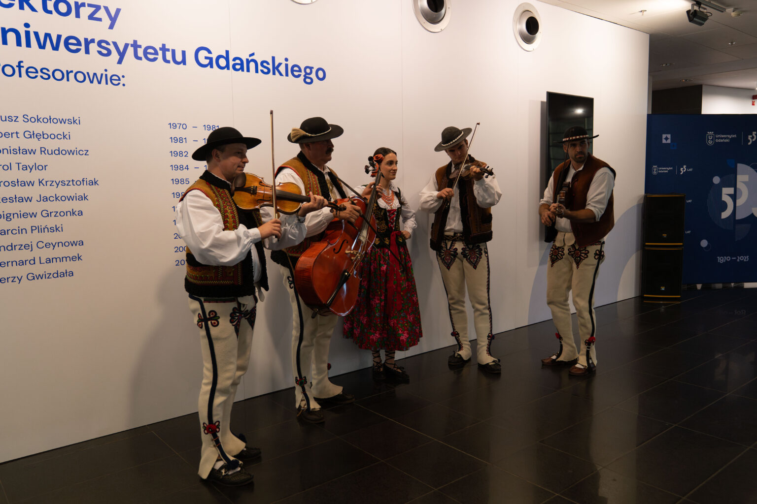 Kapela góralska Teatru im. Stanisława Ignacego Witkiewicza ( Fot. Bartłomiej Jętczak/CKiP UG).