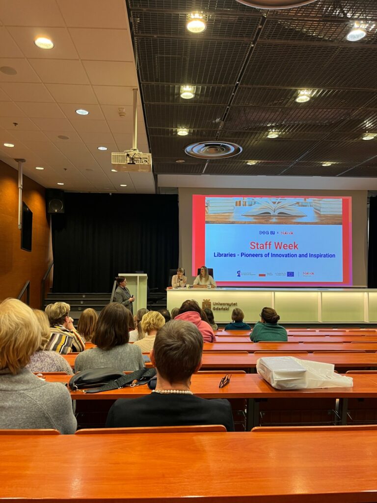 Spotkanie podsumowujące udział bibliotekarek UG w SEA-EU Library Staff Week na Malcie  ( Fot. Monika Budzińska).