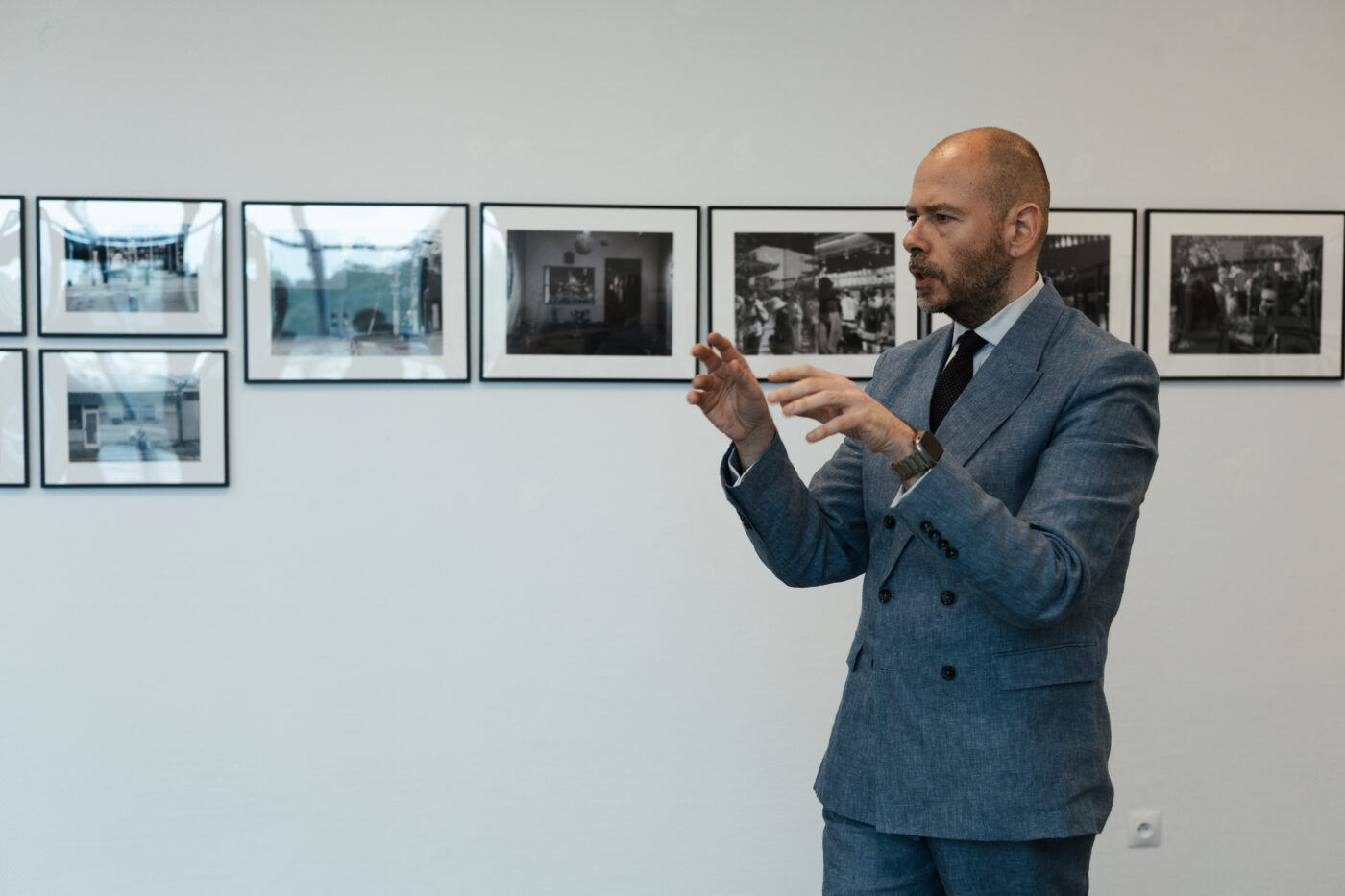 Przemysław Rybiński,  
wernisaż wystawy „Are – Komorebi”
(Fot. Milena Szabat).