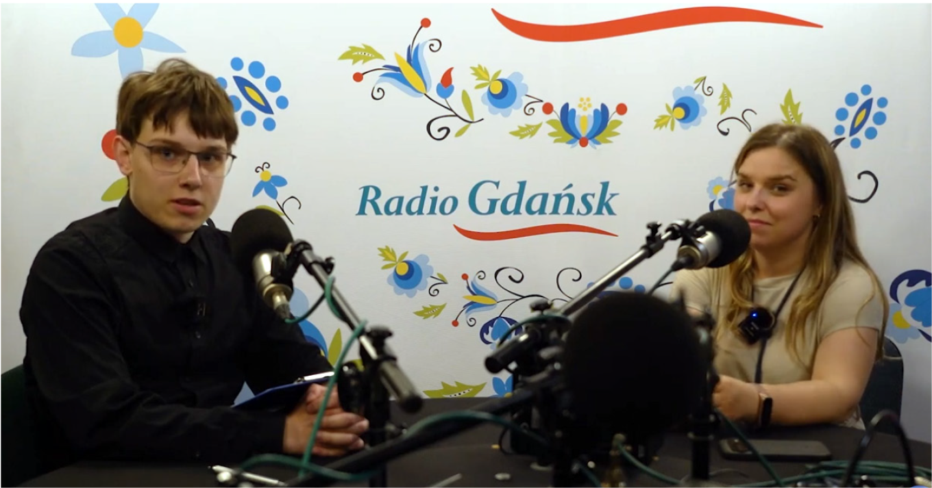 Tatiana Slowi i Kacper Żalejko
(Fot. Centrum Filmowe UG  
im. Andrzeja Wajdy).