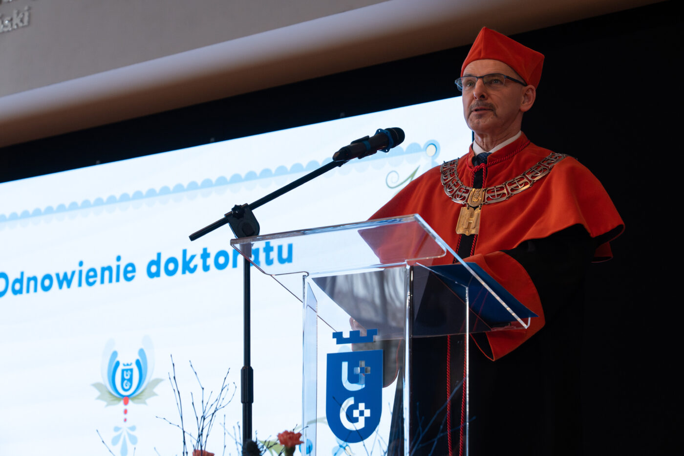Wystąpienie dziekana Wydziału Historycznego  
prof. Arkadiusza Janickiego
(Fot. Bartłomiej Jętczak/CKiP UG).
