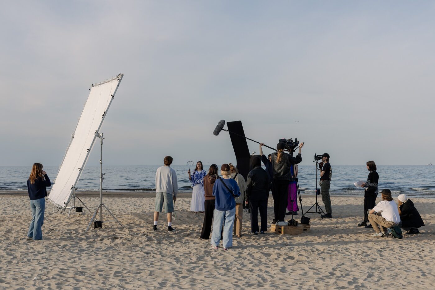 Studenci podczas pracy na planie filmowym (Fot. archiwum ACK).