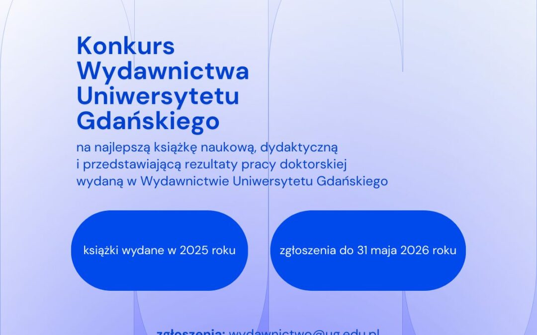 Konkurs Wydawnictwa Uniwersytetu Gdańskiego 2026