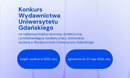 Konkurs Wydawnictwa Uniwersytetu Gdańskiego 2026