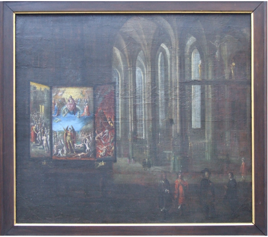 Obraz anonimowego artysty datowany na połowę XVII wieku, przedstawiający Sąd Ostateczny Memlinga w gdańskim Kościele Mariackim Fot. archiwum prywatne