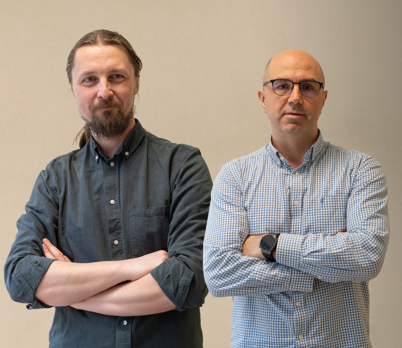 Doktor Maciej Markowski (z prawej) i mgr Zbigniew Trusewicz (Fot. Bartłomiej Jętczak/CKiP UG).