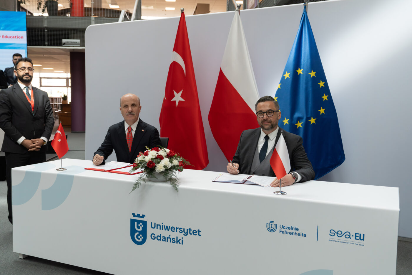 Podpisanie Memorandum of Cooperation in Science and Higher Education
(Fot. Bartłomiej Jętczak/CKiP UG).