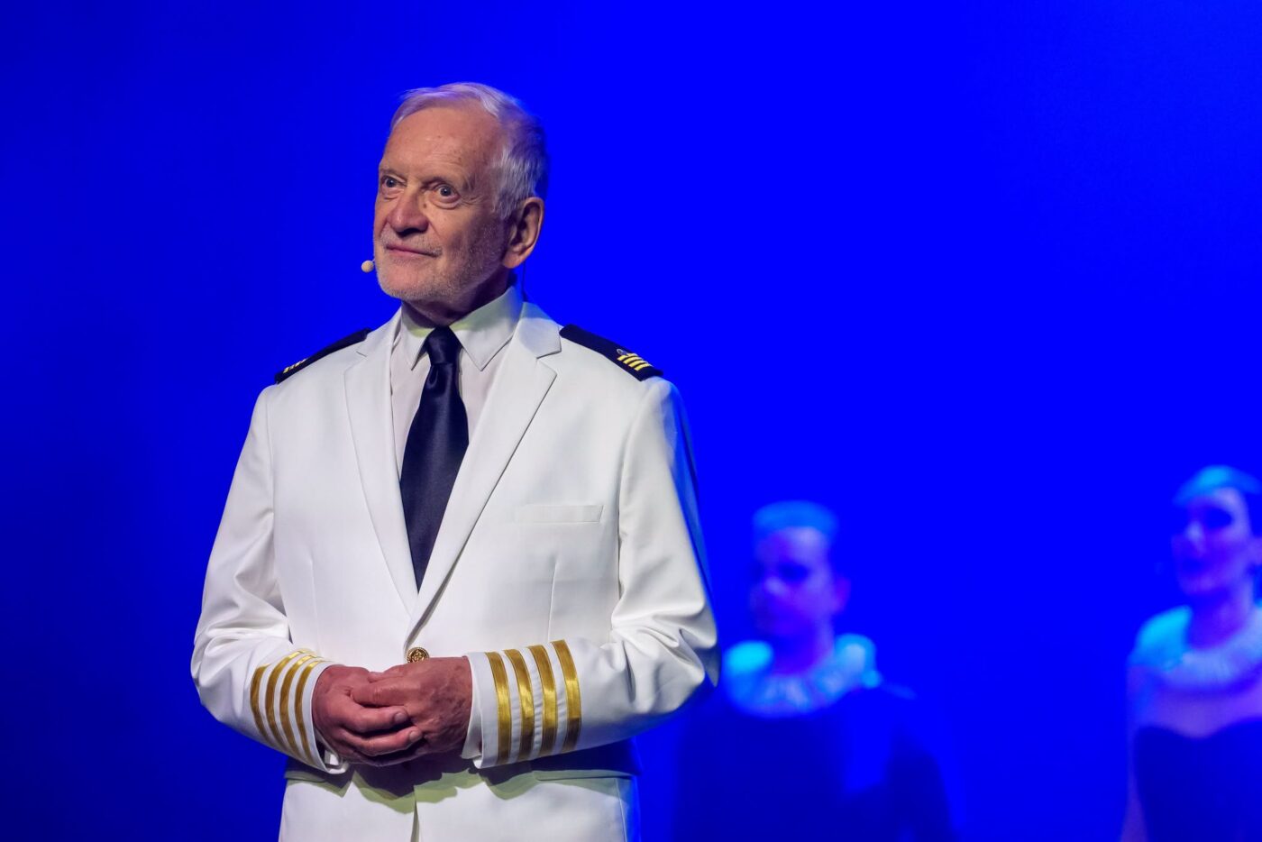 Andrzej Seweryn w roli kapitana Prospera podczas gali otwarcia tegorocznego Festiwalu Szekspirowskiego
Fot. Dawid Linkowski