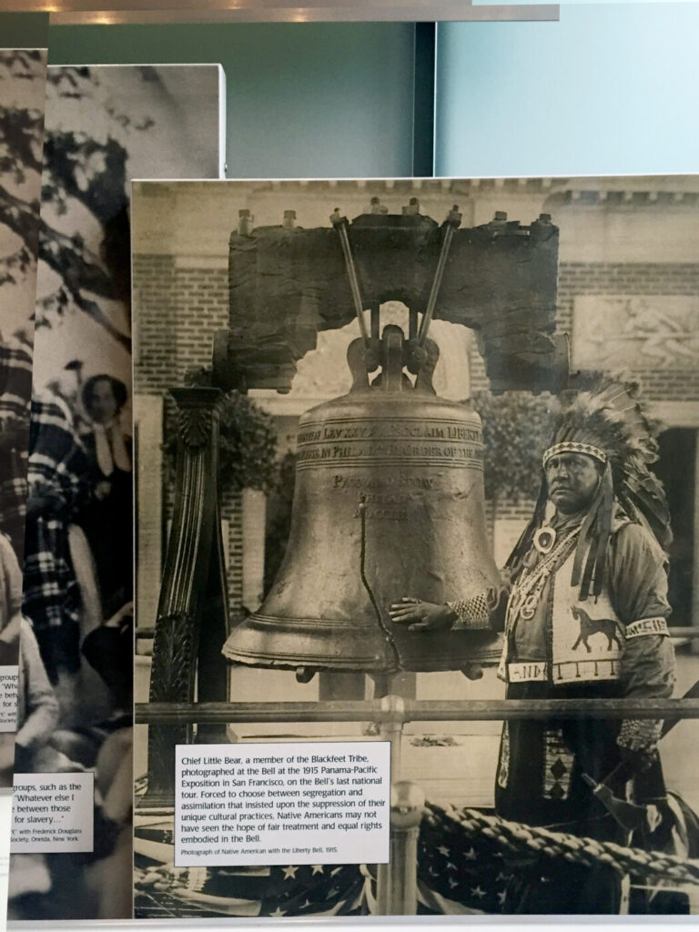Wystawa stała w pawilonie Liberty Bell Center w Filadelfii opowiadająca historię Dzwonu Wolności Fot. Anna Mazurkiewicz